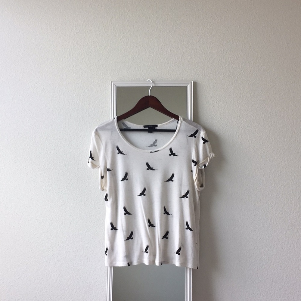 Forever 21 | Crewneck Short Folded Sleeve Blouse